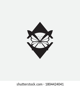 Beauty Butterfly Vector icon design