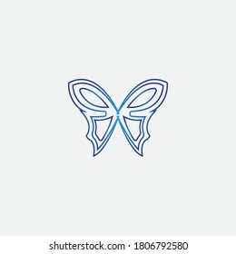 Beauty Butterfly Vector icon design