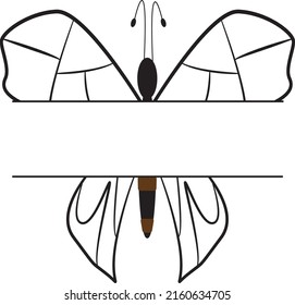 Beauty Butterfly Vector Logo Template