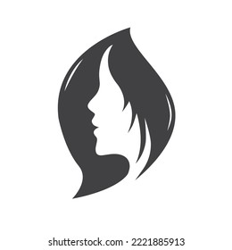 Beauty car, hair style logo, vector icons.