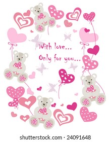 Beauty card. Vector