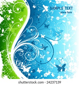 Beauty card. Vector.