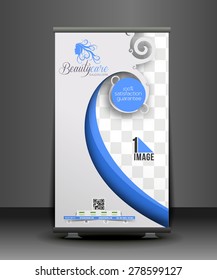 Beauty Care Business Roll Up Banner Design