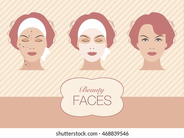 Beauty Care Face Vintage Style