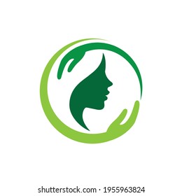 Beauty care logo design template