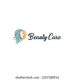 Beauty care logo design vector illustration