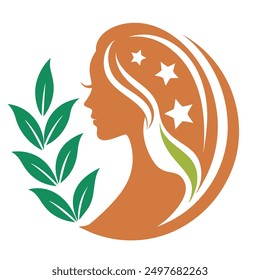       Beauty care logo vector art illustration.

