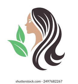       Beauty care logo vector art illustration.
