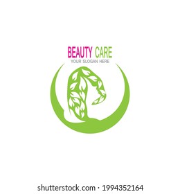 Beauty Care Logo Vector Template Stock Vector (Royalty Free) 1994352164 ...