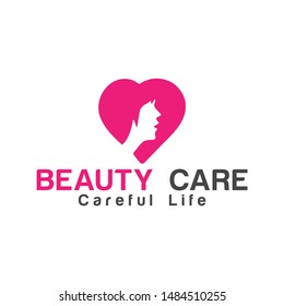 Beauty Care means Women/ girls fashion Logo. Icon describes this. any Beauty parlour can use this logo for business.