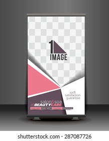 Beauty Care Roll Up Banner Design