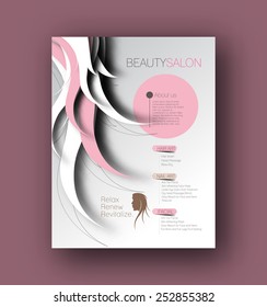 Beauty Care & Salon Back Flyer & poster Template 