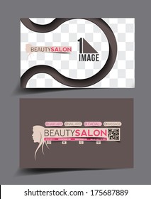 Beauty Care & Salon Business Card Mock up Design 