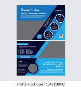 Beauty Care & Salon Flyer & Poster Template.