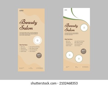 Beauty Care  Salon Flyer  Poster Roll Up Banner Template, Lotus Flower Flora Banner Vector for hotel salon beauty resort and spa DL Flyer.