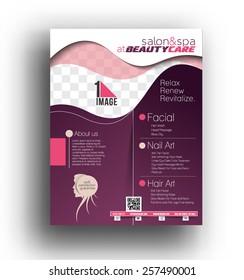 Beauty Care & Salon Flyer Template 