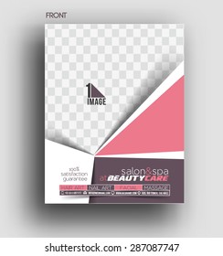 Beauty Care & Salon Front Flyer Template 