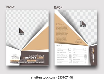Beauty Care & Salon Front Flyer & poster Template 