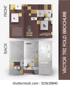 Beauty Care & Salon Tri-Fold Mock up & Brochure Design