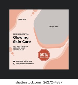 Beauty Care Social Media Ad Post Banner Design