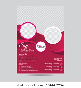Beauty Care & Spa Flyer & Poster Template.