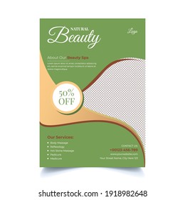 Beauty Care Spa Hair Salon Flyer Stock Vector (Royalty Free) 1918982648 ...