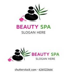 Beauty Care Stone SPA Logo Vector Design