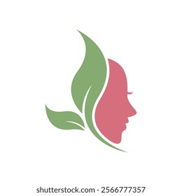 Beauty care , beauty women face logo icon design editable stroke