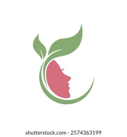 Beauty care , beauty women face logo icon design editable stroke