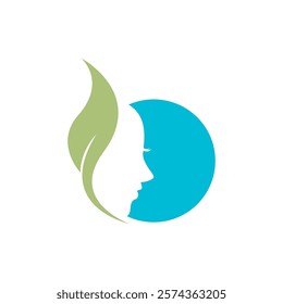 Beauty care , beauty women face logo icon design editable stroke