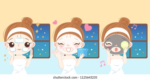 Cartoon Skin Care Images Stock Photos Vectors Shutterstock