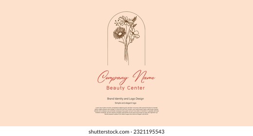 beauty center for logo design or branding or nature idea