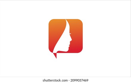 beauty Chat Logo vector Design