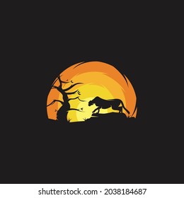 Beauty Cheetah in the Sunset logo