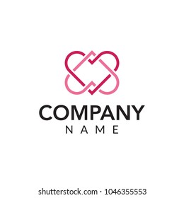 Beauty clinic vector logo icon illustration
