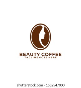 Beauty coffee Design Colorful concept Illustration Vector Template. Suitable for Creative Industry, Multimedia, entertainment, Shop, spa, beauty cosmetic, beauty salon and any related business