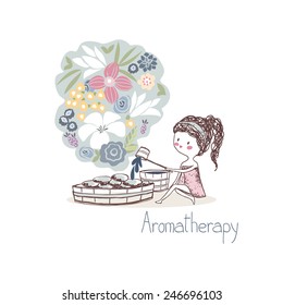 beauty concept, aromatherapy