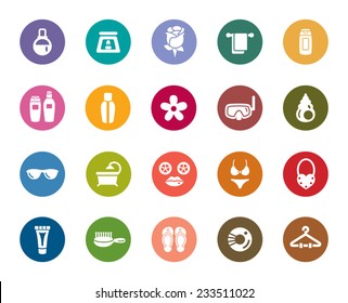 Beauty and Cosmetic Color Icons