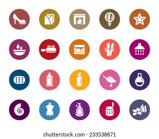 Beauty and Cosmetic Color Icons