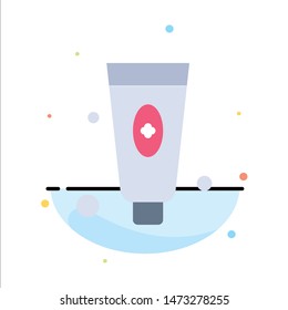 Beauty, Cosmetic, Face, Foam Abstract Flat Color Icon Template