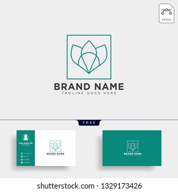 beauty cosmetic line art logo template vector illustration icon element