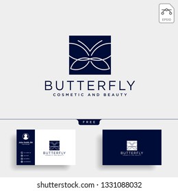 beauty cosmetic line art logo template vector illustration icon element