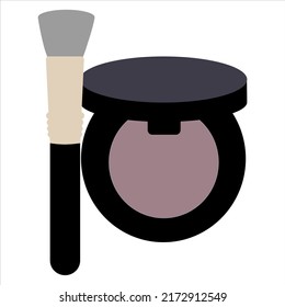 Beauty cosmetic make up vector shape