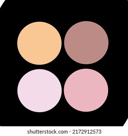 Beauty cosmetic make up vector shape