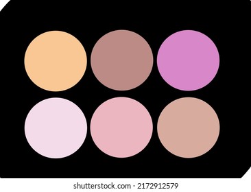 Beauty cosmetic make up vector shape