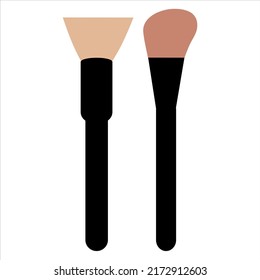 Beauty cosmetic make up vector shape