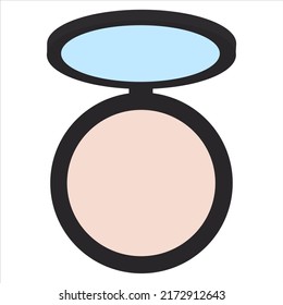 Beauty cosmetic make up vector shape