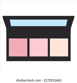 Beauty cosmetic make up vector shape