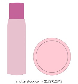 Beauty cosmetic make up vector shape