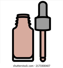 Beauty cosmetic make up vector shape